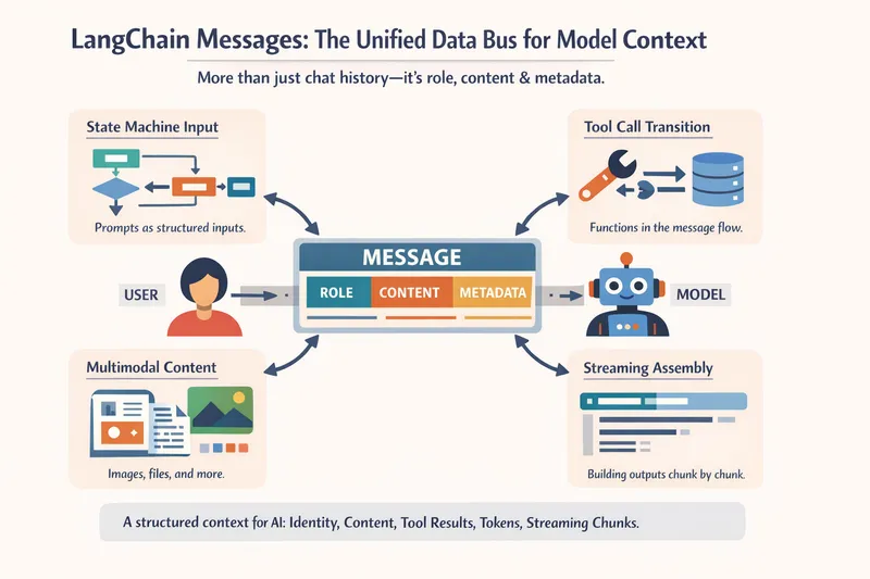 别再把 LangChain Messages 当“聊天记录”了:这是你 LLM 工程的上下文总线